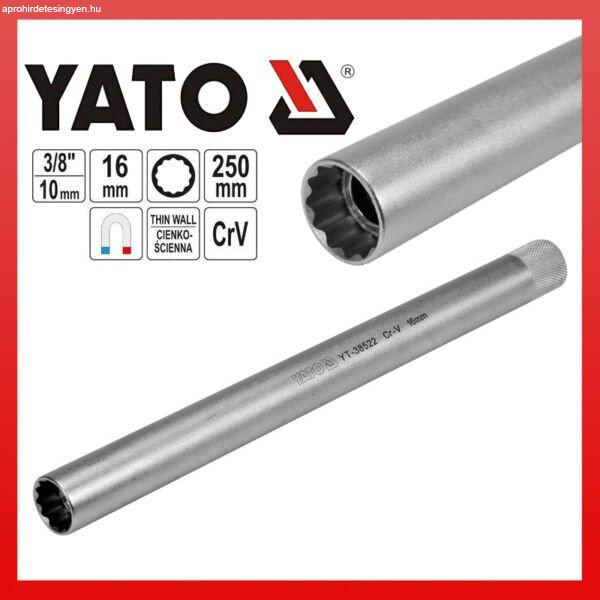 YATO EXTRA HOSSZÚ GYERTYAKULCS 16MM 250MM YT-38522