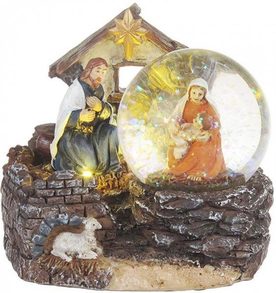 MagicHome karácsonyi dekoráció, Betlehem, 2 LED meleg fehér, 2x AAA, belső,
11 x 9,5 x 10 cm