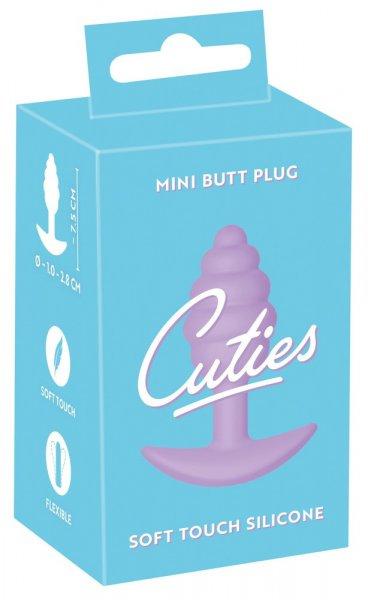 Cuties Mini Butt Plug - szilikon anál plug - lila (2,8cm)