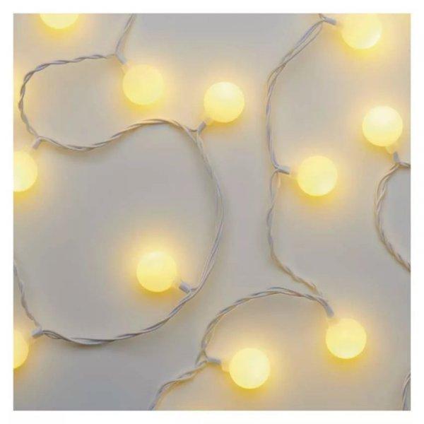 LED fényfüzér,cseresznye 2,5 cm,4 m,kül.- és beltéri,meleg fehér D5AW01