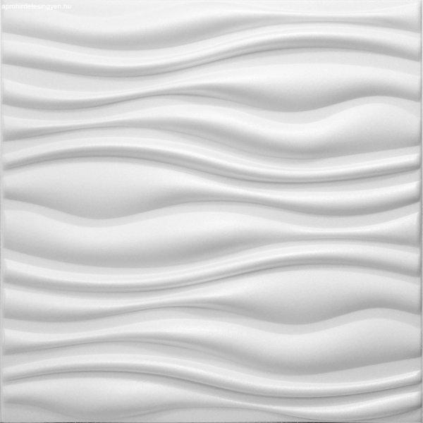 12 m2 Polistar Flow Hullám mintás fehér polisztirol 50x50 cm panel
csomagajánlat