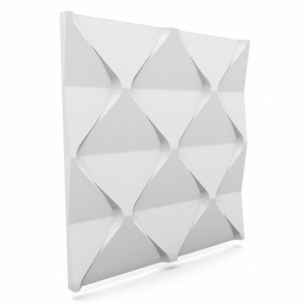 12 db MYWALL HARMONY modern mintás fehér 60x60 cm falpanel csomagajánlat