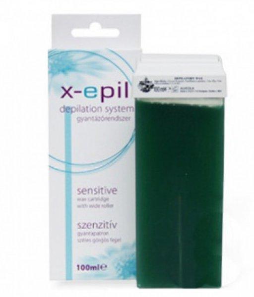 X-Epil gyantapatron 100ml sensitive széles görgőfejjel