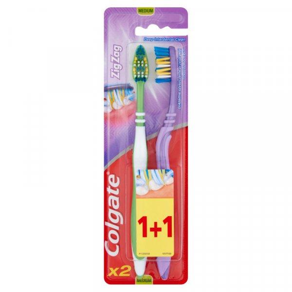 Colgate fogkefe ZigZag Plus közepes 1+1db