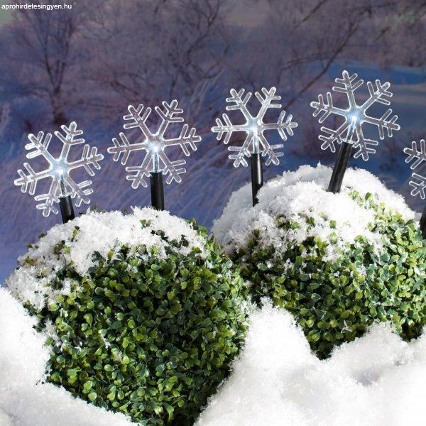 Lánc MagicHome Karácsony Frozen SnowFlake, 5 LED hideg fehér, 3x AA, IP 44,
külső, megvilágítás, L-1