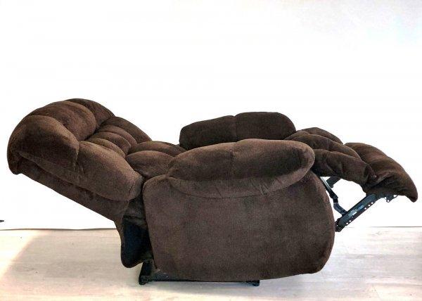 TV fotel - elektromos relax fotel csokoládébarna mikroszálas plüss
kárpittal raktárról - Daly