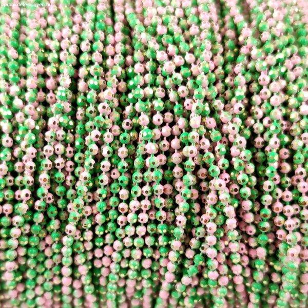 Ékszerlánc - golyós - 1.5mm - Pink Chrysolite