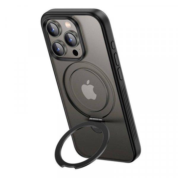 Mágneses védőtok UGREEN LP762 állvánnyal iPhone 15Plus 6,7 hüvelykes
(fekete) telefonhoz.