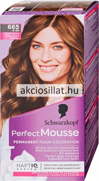 Schwarzkopf Perfect Mousse tartós hajfesték 665 Csokoládés Karamell