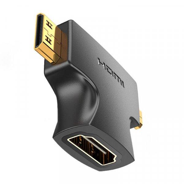 Adapter 2 az 1-ben HDMI - Micro/Mini HDMI Vention AGFB0 (fekete).