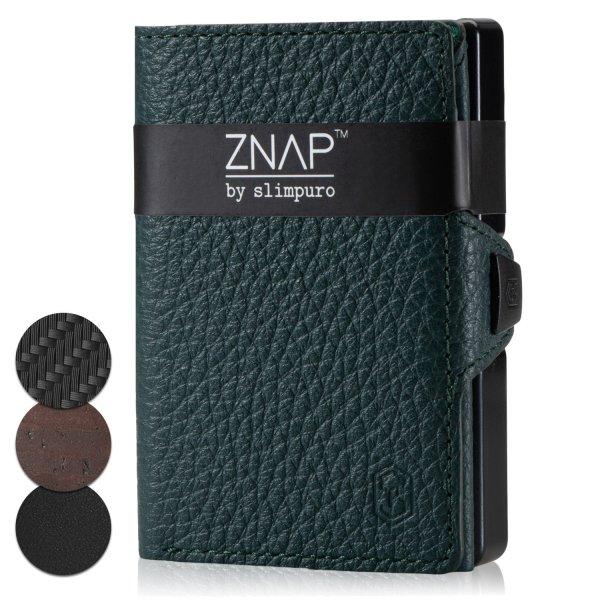 Slimpuro ZNAP, vékony pénztárca, 12 kártya, érmetartó, 8,9 x 1,8 x 6,3 cm
(SZ x M x M), RFID védelem