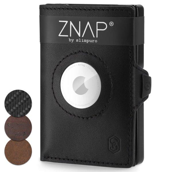 Slimpuro ZNAP Airtag Wallet, 12 kártya, érmés rekesz, 8,9 x 1,8 x 6,3 cm (Sz
x M x M), RFID-védelem