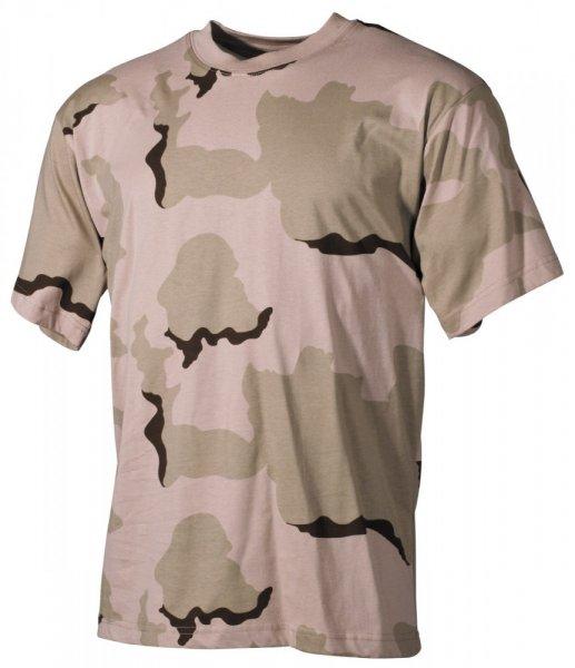 MFH US T-shirt terep mintás - 3 színű sivatag