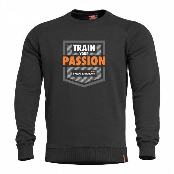 PENTAGON HAWK Train Passion pulóver - Fekete