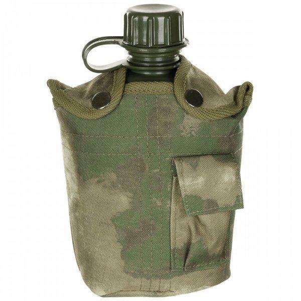 US Plastic Canteen, 1 l, cover, HDT-camo FG, BPA free kulacs