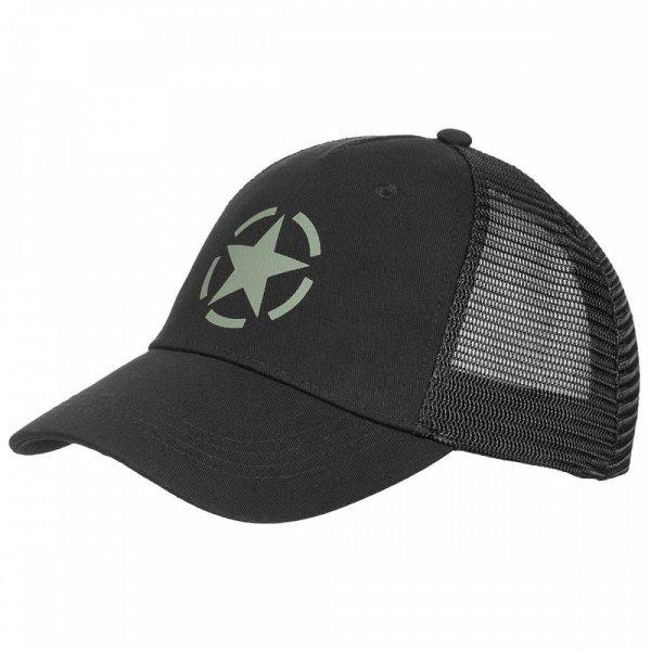 Trucker Cap, black, size-adjustable - sapka, fekete, állítható
