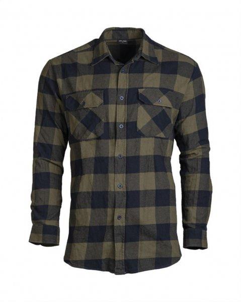 BLACK/OD FLANNEL SHIRT LIGHT - kockás ing, favágó ing, nyári, fekete, oliv
barna, MIL-TEC