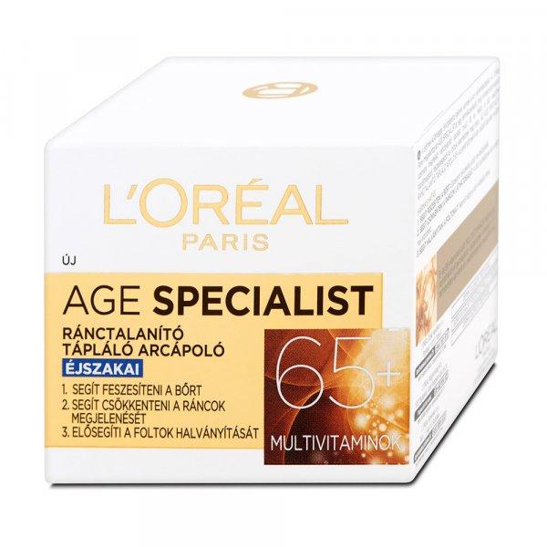 L'Oreal AgeSpecialist éjszakai arckrém 65+ 50ml