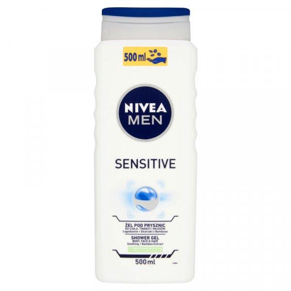 Nivea Men tusfürdő 500ml Sensitive