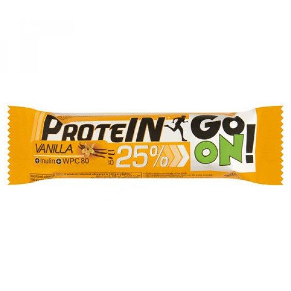 GO ON Tejcs. bevont Protein szelet Vaníliás 50g