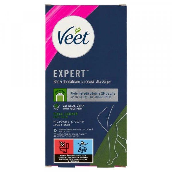 Veet Expert h.gy. szalagok száraz bőr 12db