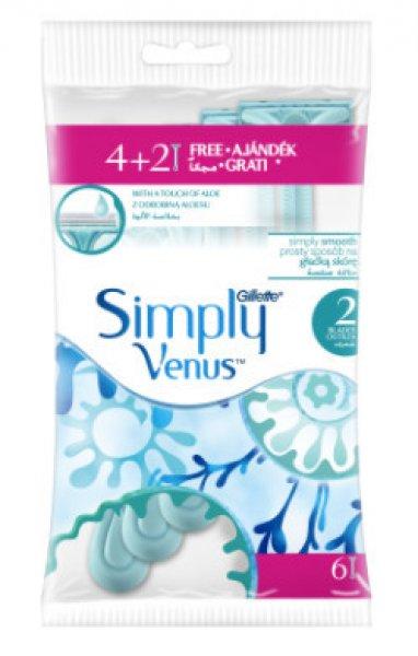 Gillette Simple Venus 2 női eldobható borotva 4+2db