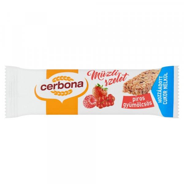 Cerbona szelet pirosgyümölcs NO cukor 20g/20/