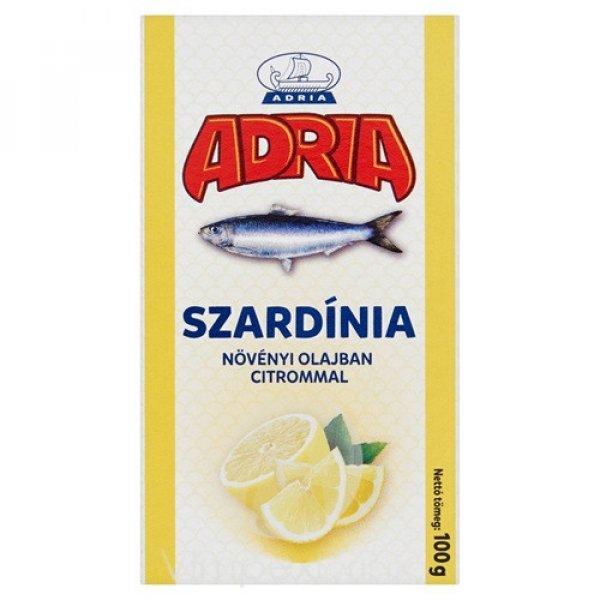 PODRAVKA Adria Szardínia növényi olajban citrommal 100g