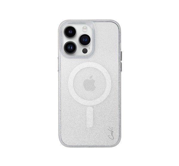 Uniq Coehl Lumino Apple iPhone 14 Pro, MagSafe szilikon tok, csillámló ezüst