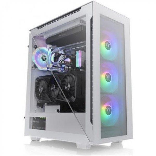 Thermaltake Divider 500 TG Snow ARGB táp nélküli ablakos MT Mini Tower
számítógépház fehér