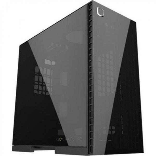 Geometric Future Model 6 Cezanne táp nélküli ablakos Mid Tower
számítógépház fekete