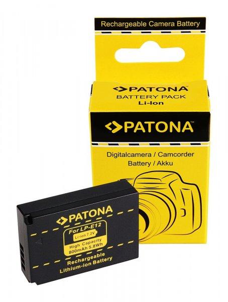 CANON kamera akku LPE-12 Canon EOS M utángyártott (Patona) 7,2V 800mAh