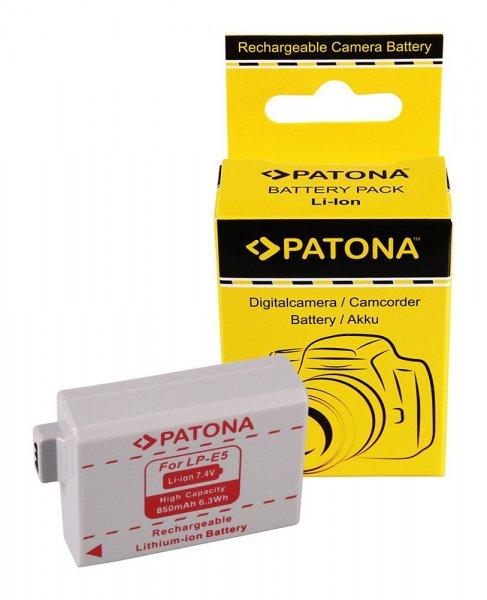 CANON kamera akku EOS-450D, LPE5 utángyártott (Patona) 7,4V 850mAh