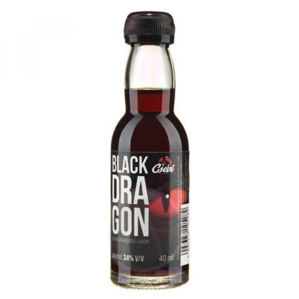 CSEVI Black Dragon Keserű Sz.ital 0,04l ELD 34% kartonos