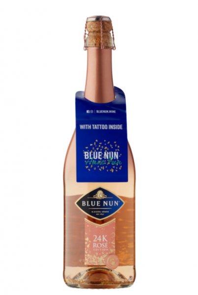 GV Blue Nun Rosé 24 karátos aranypelyhes pezsgő 0,75L