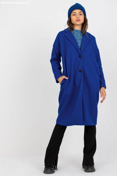 Női zsebes kabát, modell 98115, színe királykék