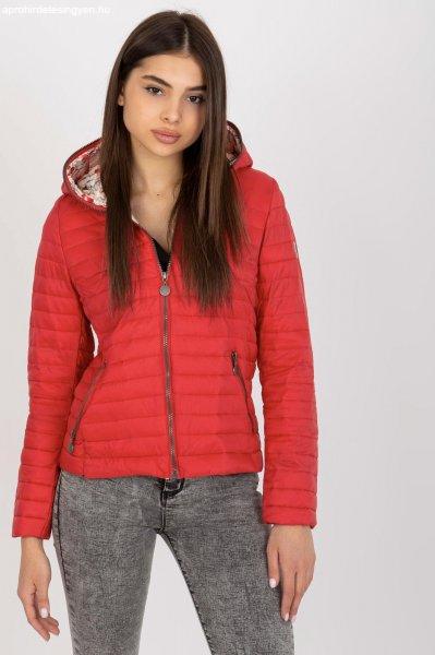 Átmeneti steppelt kabát modell 201600 piros