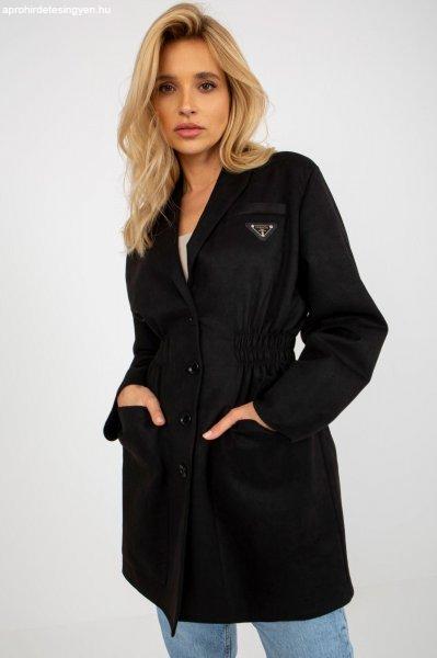 Női kabát stílusú kabát modell 12819 fekete