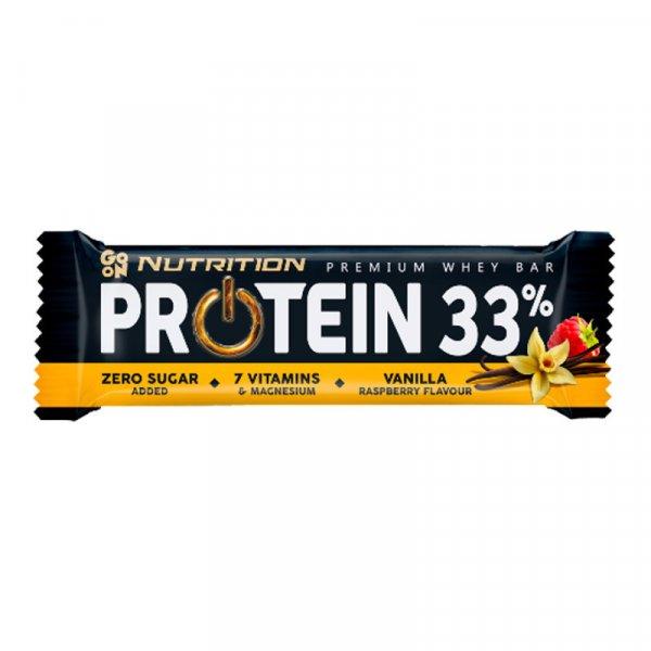GO ON Protein szelet 33% van-málna 50g