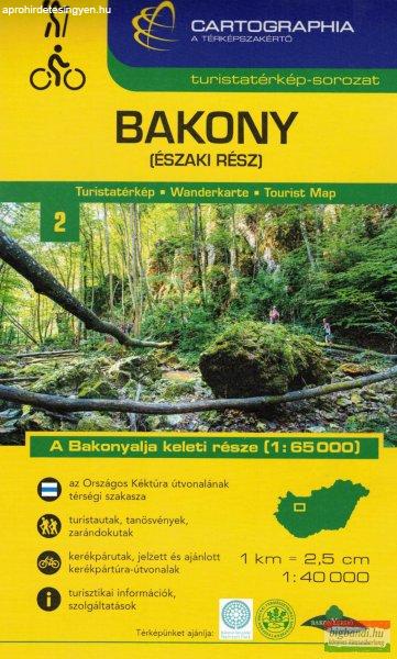 Bakony (északi rész) turistatérkép 1:40.000