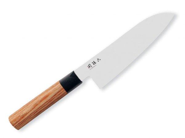 KAI Seki Magoroku Red Wood Santoku szakácskés 17.cm