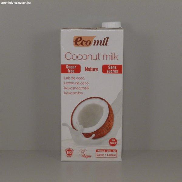 Ecomil bio kókuszital hozzáadott édesítőszer nélkül 1000 ml