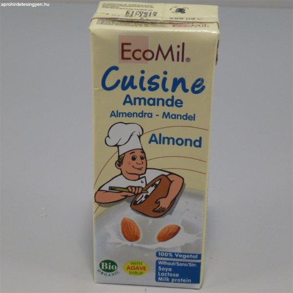 Ecomil bio növényi mandula főzőkrém 200 ml