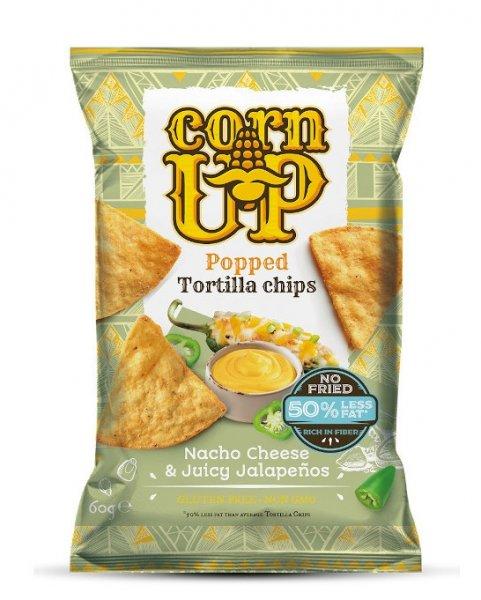 Corn Up tortilla chips nacho sajt és jalapeno ízű 60 g