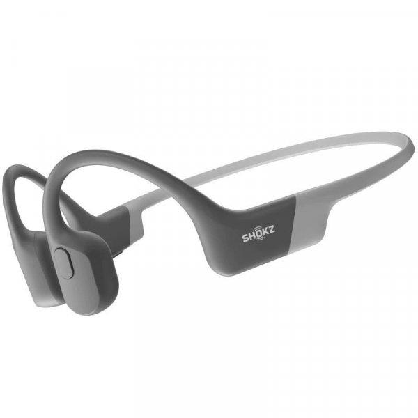 Shokz Openrun Bone Conduction Open-Ear Endurance Bluetooth Headset Grey