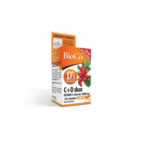 Bioco c+d duo 2000ne családi csomag filmtabletta 100 db