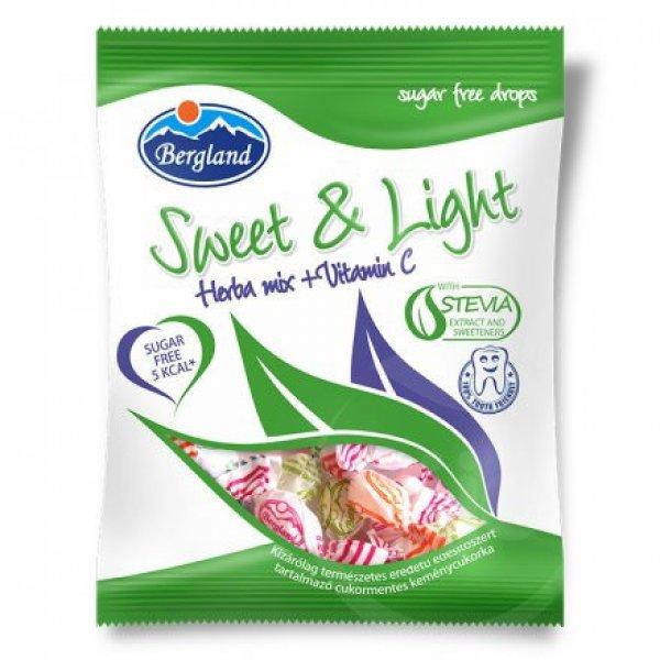 Bergland sweet&light herbamix cukormentes cukorka 60 g