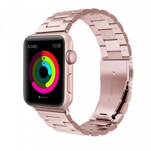 XPRO™ Apple Watch rozsdamentes. vastag acél szíj Rose Arany. 42mm / 44mm /
45mm / 49mm