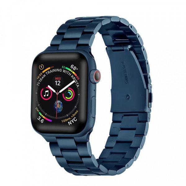 XPRO™ Apple Watch rozsdamentes vastag acél szíj kék 42mm / 44mm / 45mm /
49mm