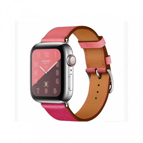 XPRO Apple Watch bőr szíj pink 42mm / 44mm / 45mm / 49mm